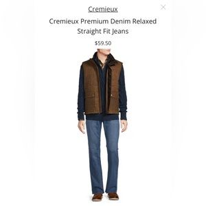 Cremieux 36/34 straight leg